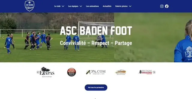 Page d'accueil du site ASC Baden