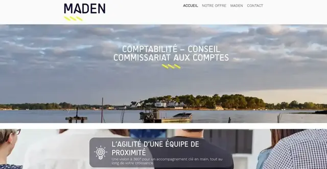 Page d'accueil du site Maden