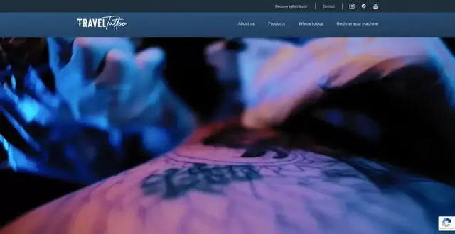 Page d'accueil du site Travel Tattoo